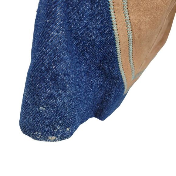 Vtg 80s Rare Denin Western Rodeo Jacket Sz S Cowgirl Chic Conchos Fringe Funky - Picture 6 of 14